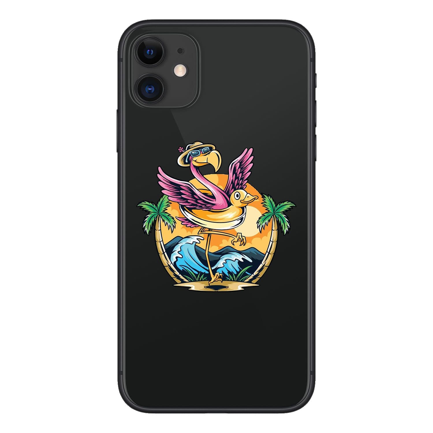 iPhone 11 кейс Фламинго
