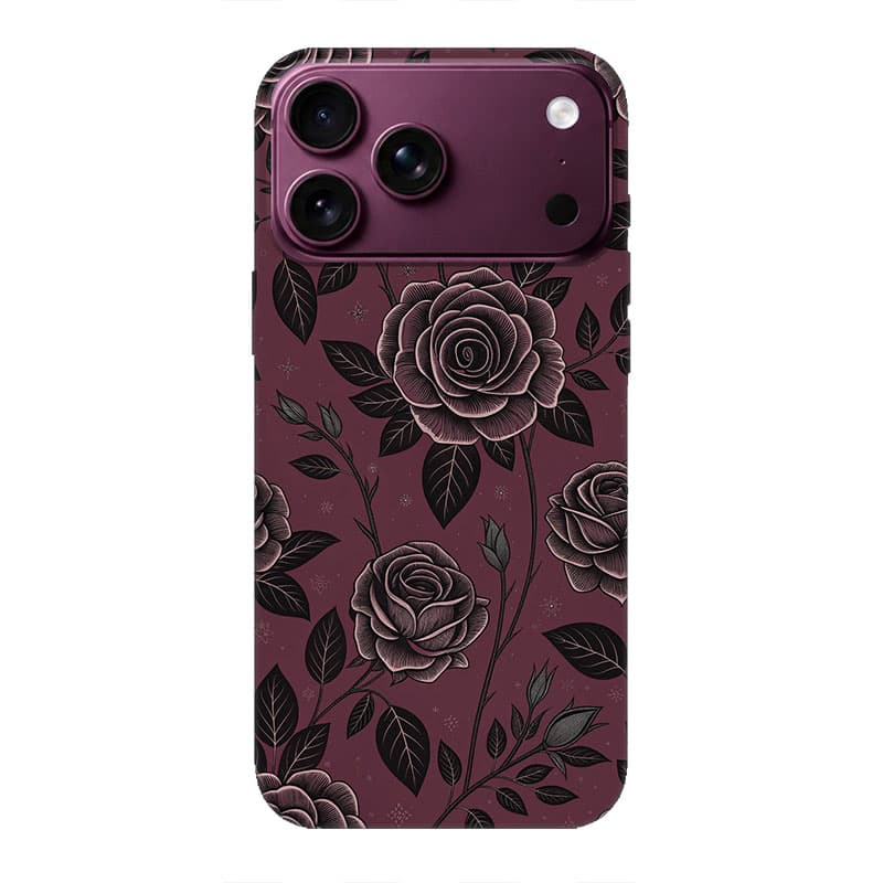 iPhone 18 Pro Кейс - Midnight Roses