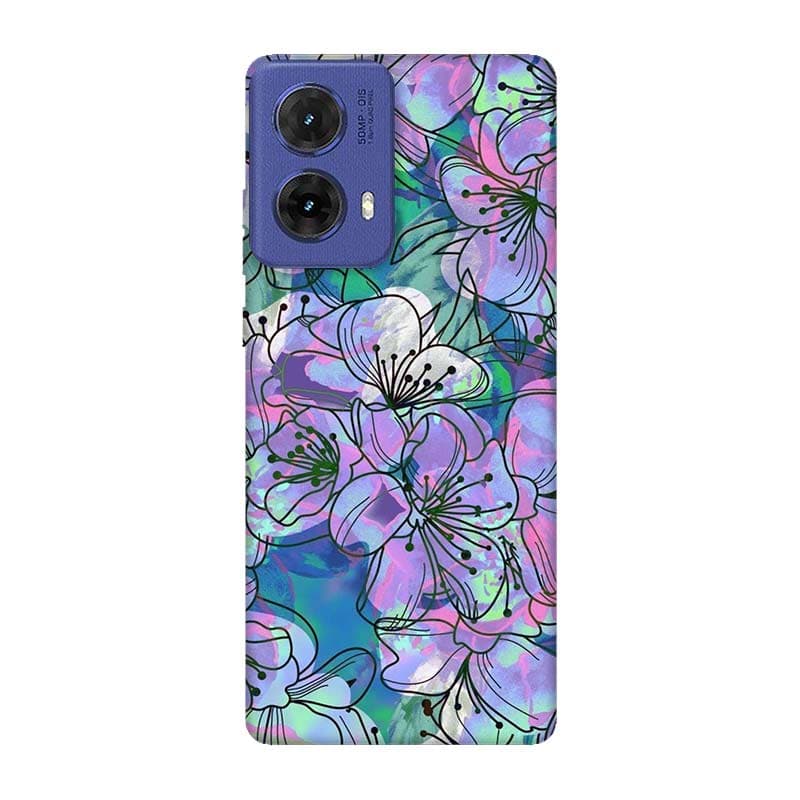 Moto G85 кейс Цветя