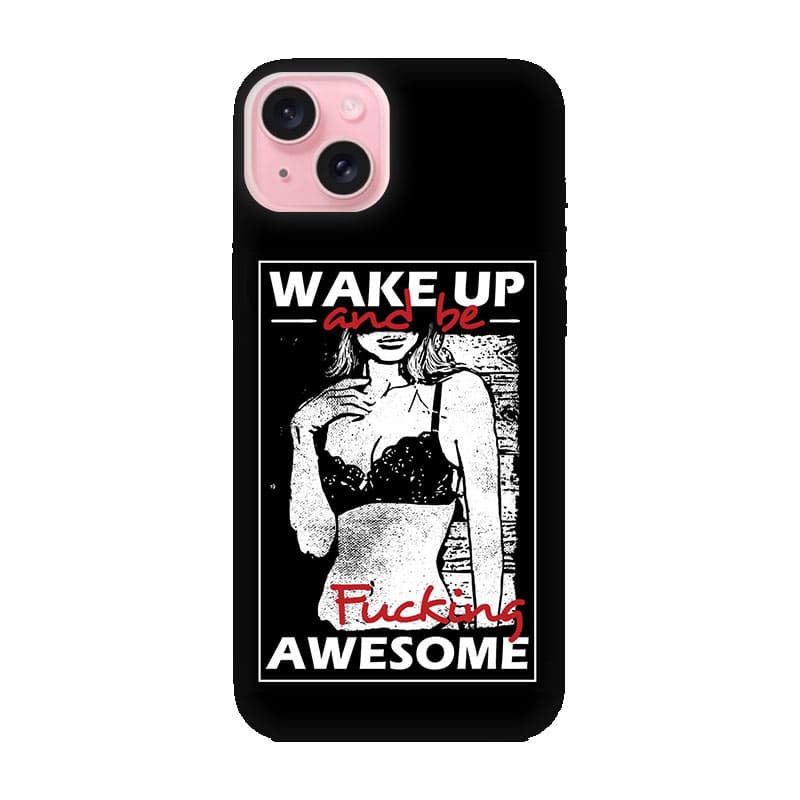 iPhone 15 Plus силиконов калъф Awesome