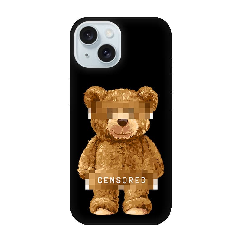 iPhone 15 кейс Bear Censored
