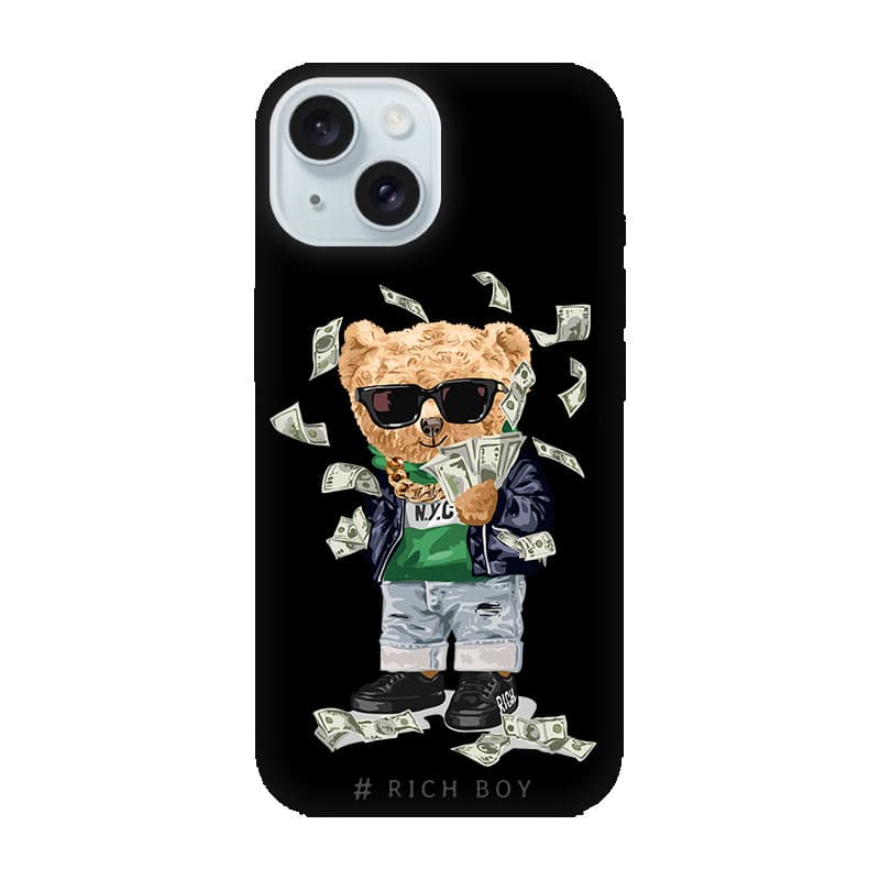 iPhone 15 кейс Bear Rich Boy