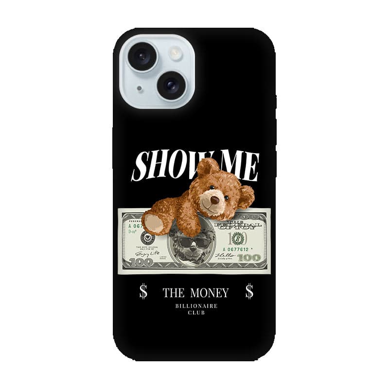 iPhone 15 кейс Bear Show me the Money