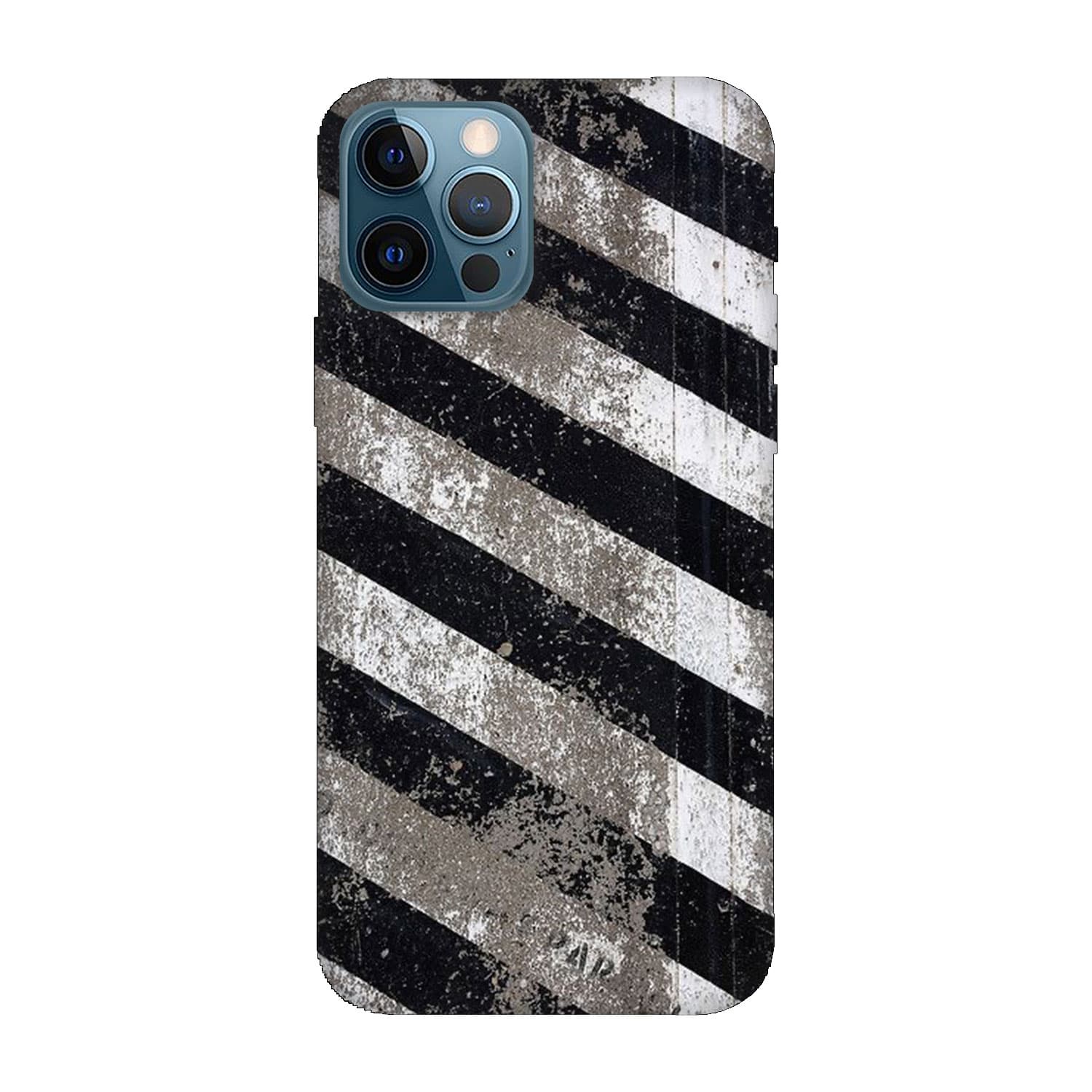 Кейс за iPhone 12 Pro Черно и бяло