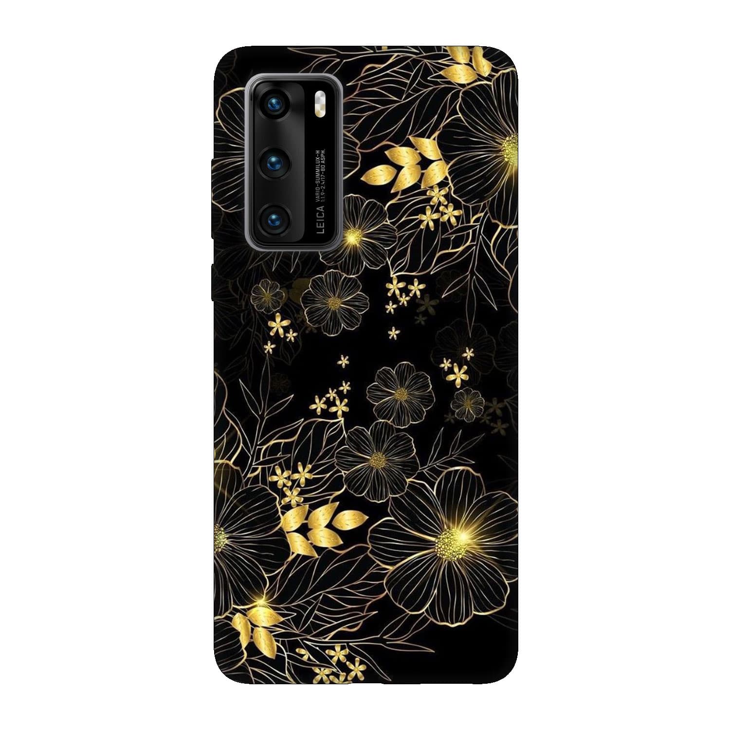 Кейс за Huawei P40 Златни цветя