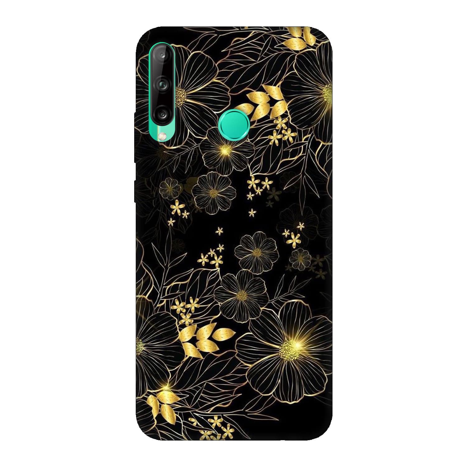 Кейс за Huawei P40 lite E Златни цветя