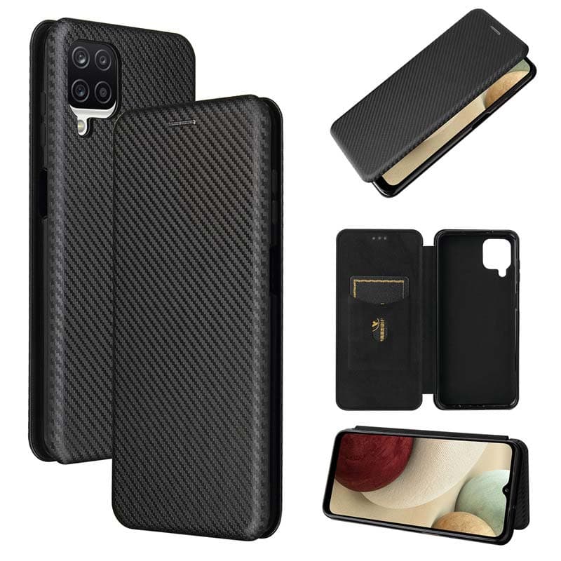 Калъф с карбонова текстура за Samsung A12