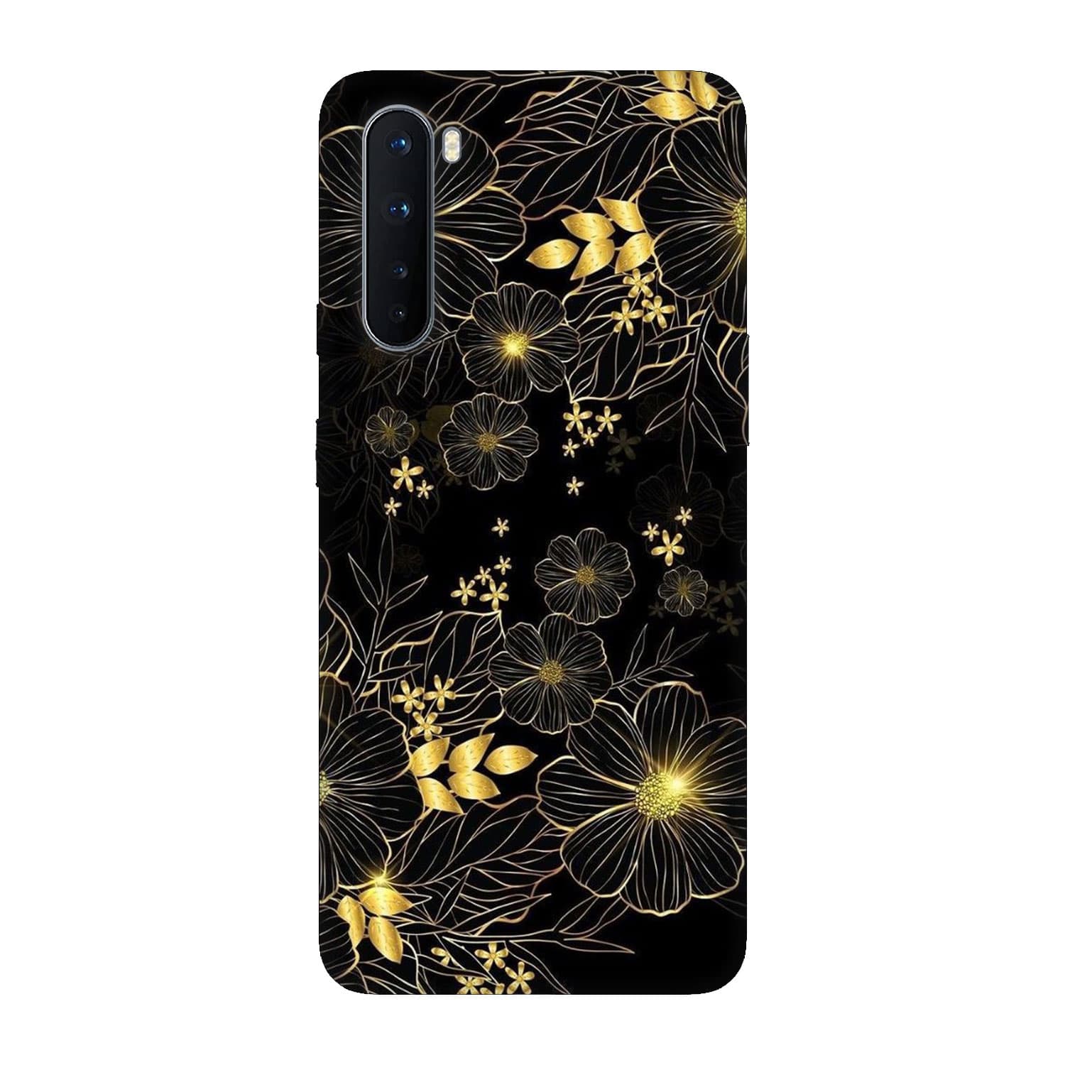 Кейс за OnePlus Nord Златни цветя