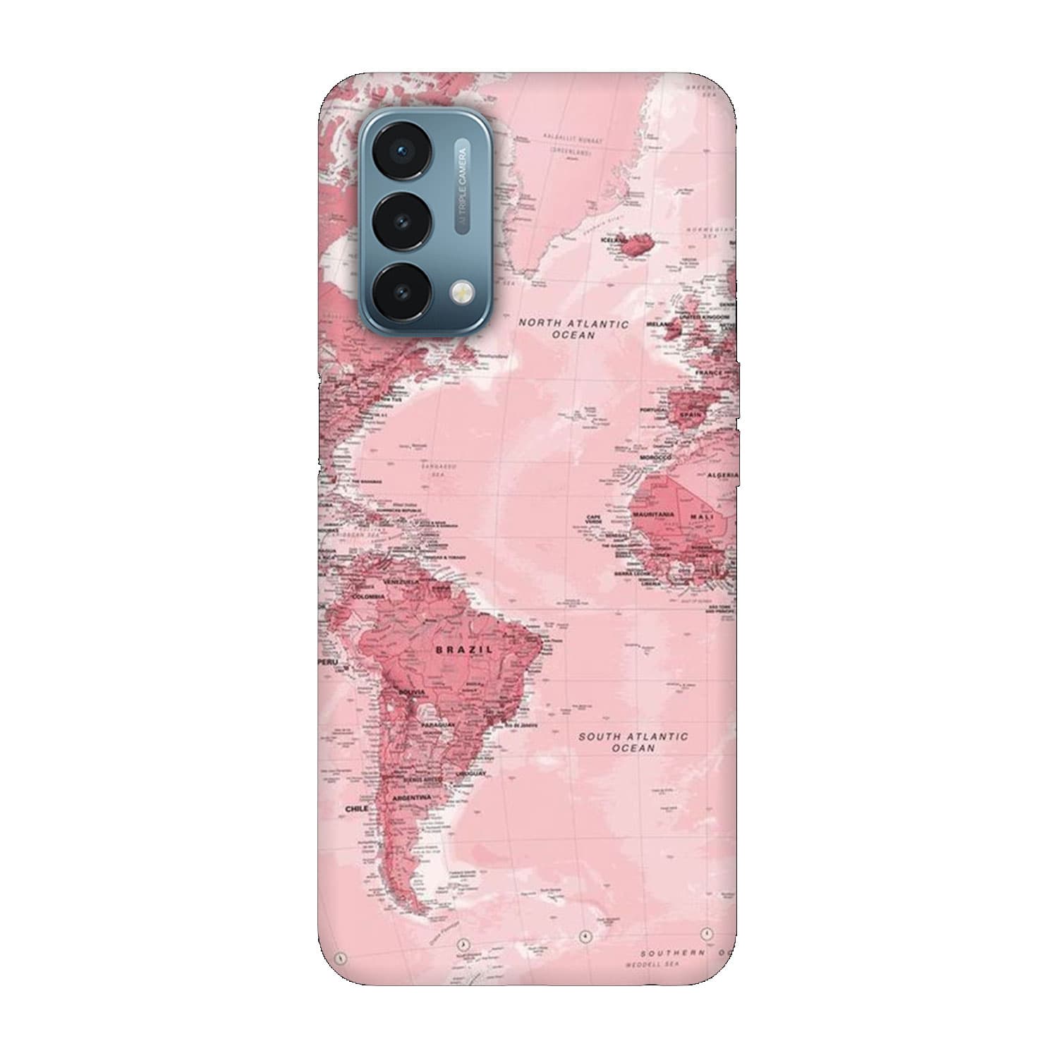 OnePlus Nord N200 5G кейс Розова карта