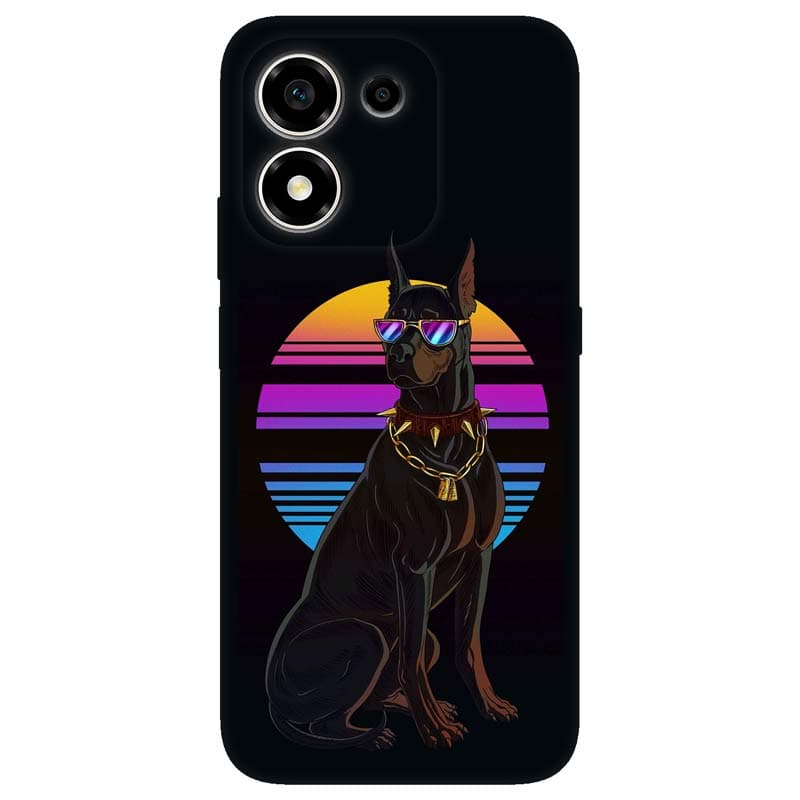 Honor 600 Smart калъф - Retro Doberman