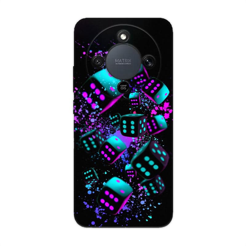 Honor Magic 8 lite кейс - Neon Cyber Dices