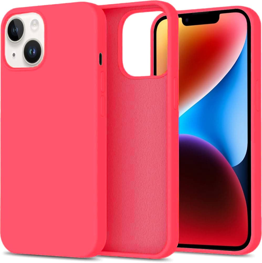 Розов силиконов кейс за iPhone 15 Pro