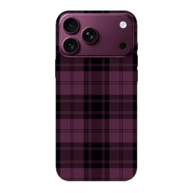Iphone 18 Pro Max калъф - Тъмнолилаво каре