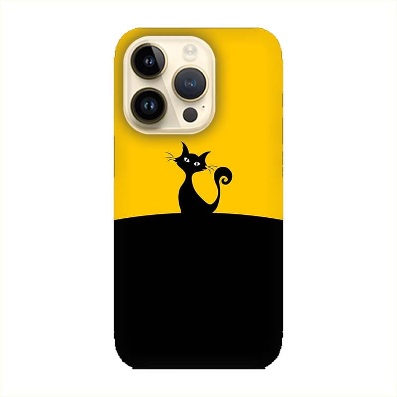 Кейс за iPhone черно коте