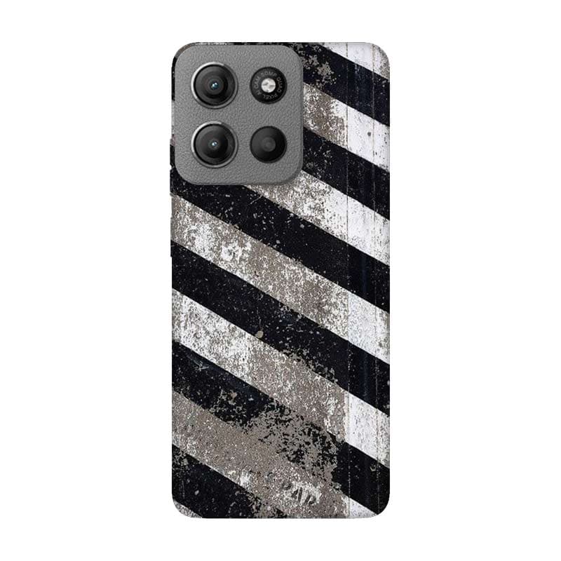 Moto G15 калъф Black & White