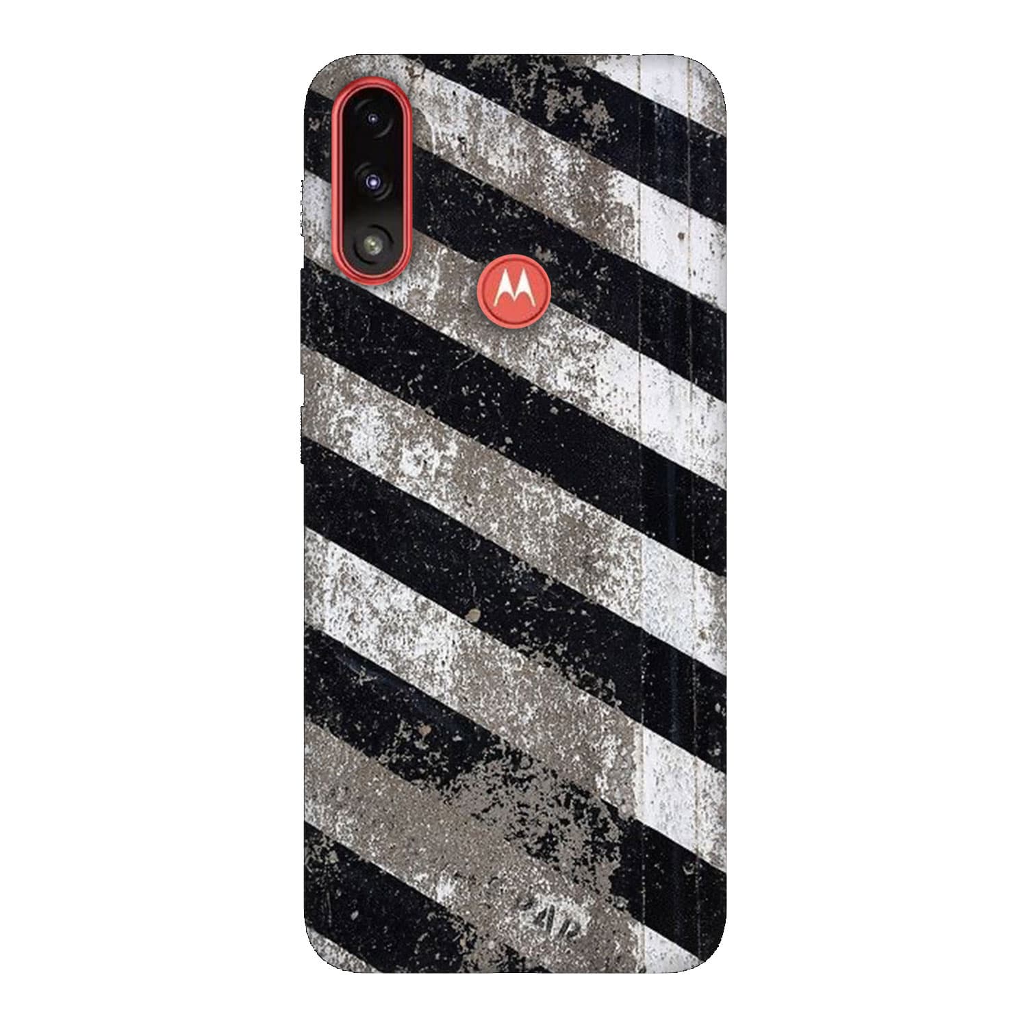 Motorola E7 Power кейс Черно и бяло