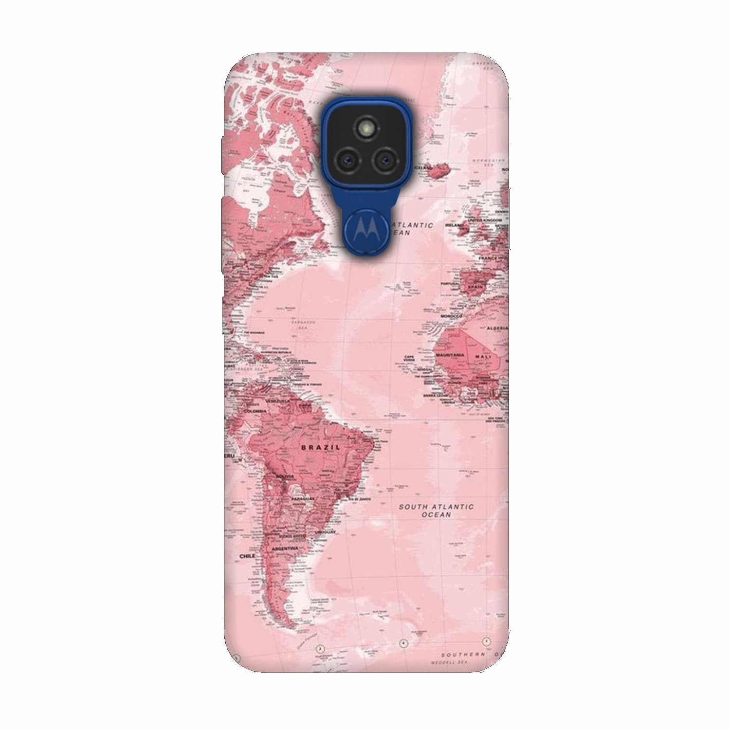 Motorola Moto E7 кейс Розова карта