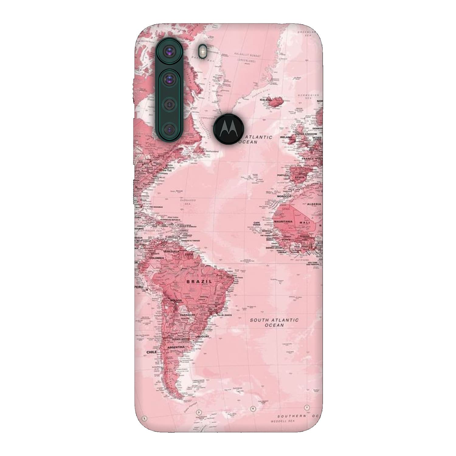 Motorola One Fusion кейс Розова карта