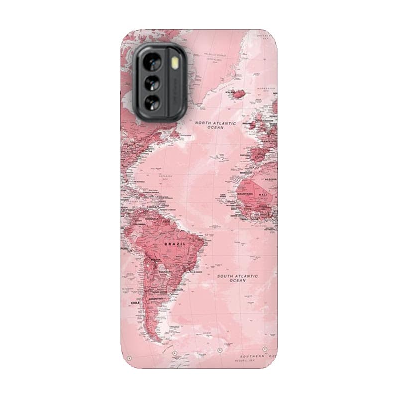 Nokia G60 5G кейс Розова карта