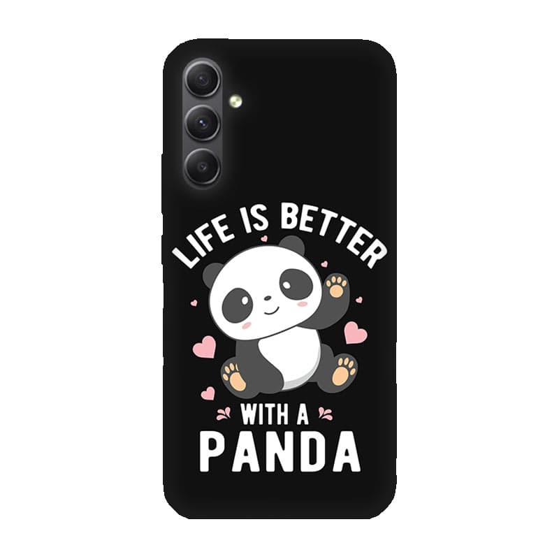 Samsung A34 калъф Better With Panda