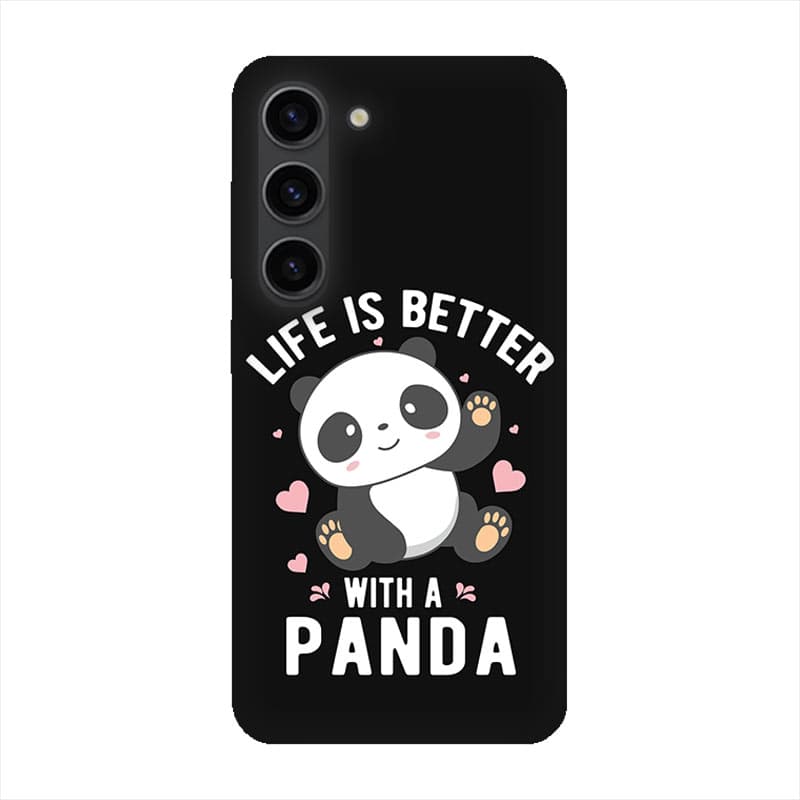 Samsung S23 калъф Better With Panda