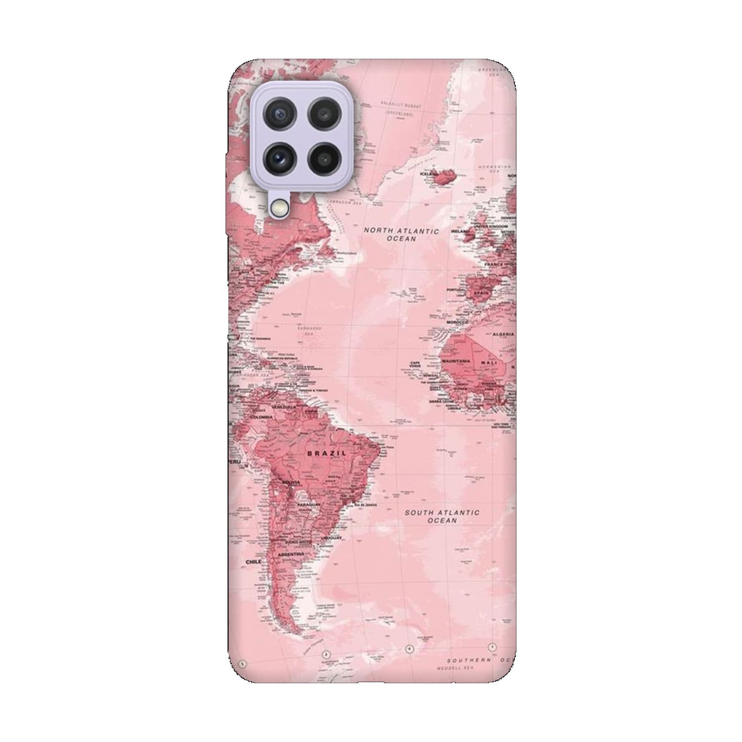 Samsung А22 4G кейс Розова карта