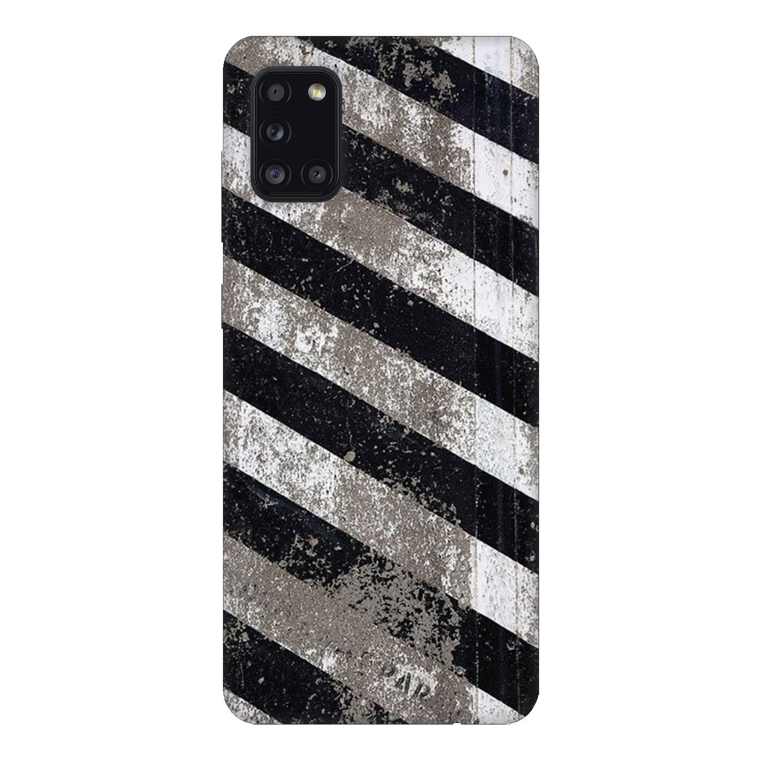 Samsung А31 кейс Черно и бяло