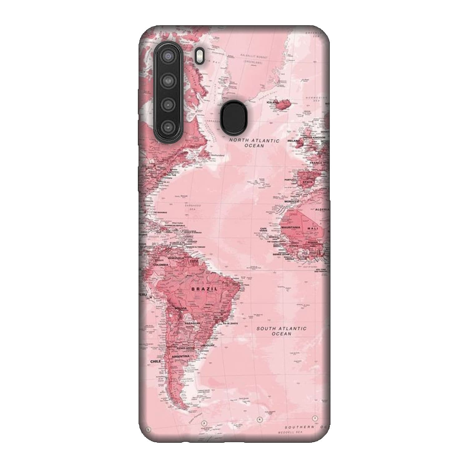 Samsung A21 кейс Розова карта