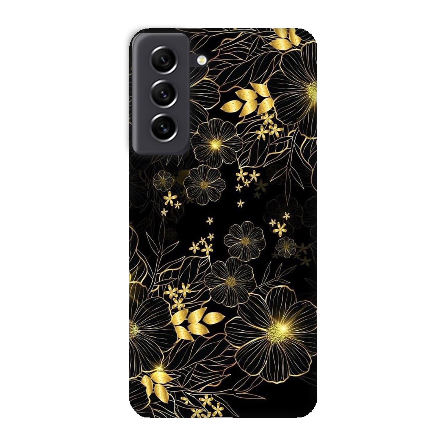 Samsung S21 FE кейс Златни цветя