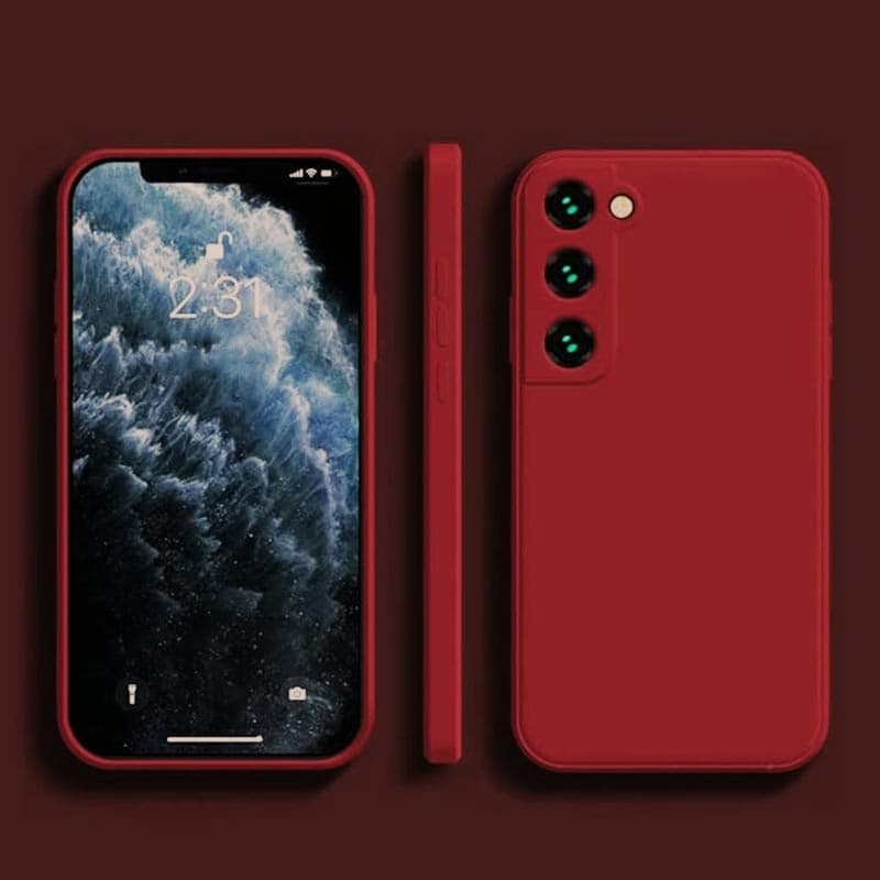 Силиконов бордо калъф за Samsung