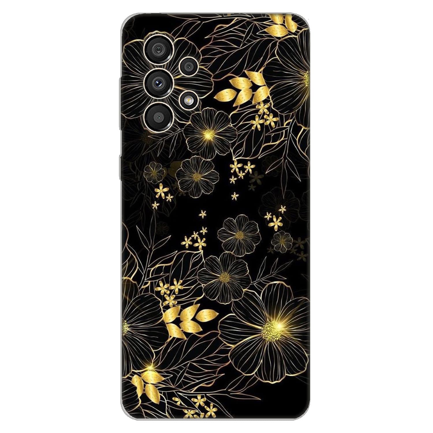 Samsung A33 5G кейс Златни цветя