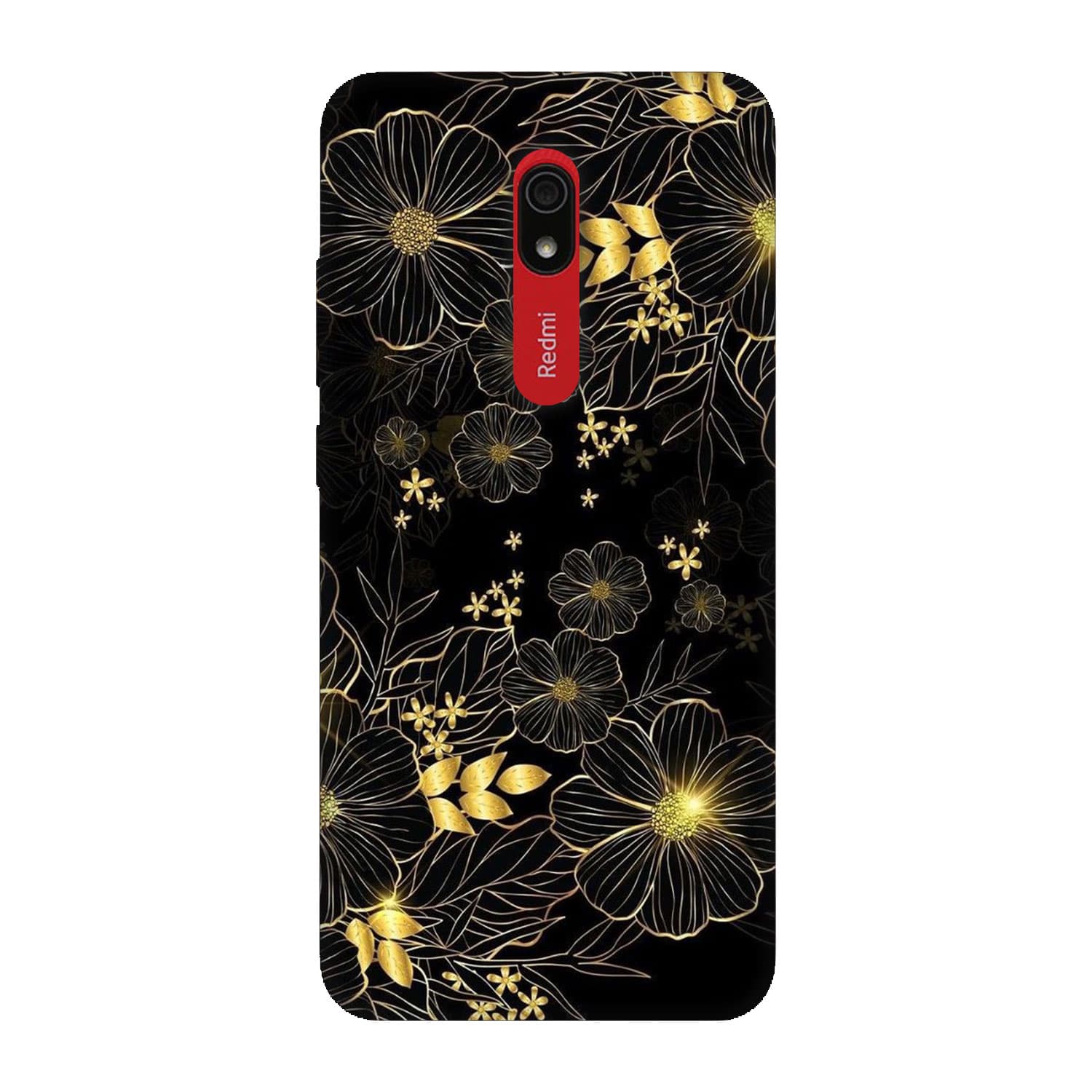 Xiaomi Redmi 8A кейс Златни цветя