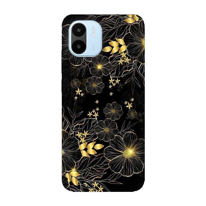 Xiaomi Redmi A1 кейс Златни цветя