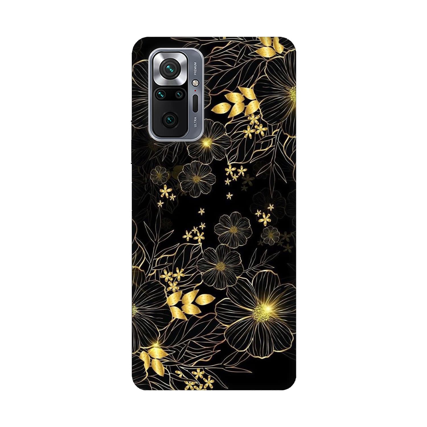 Кейс за Xiaomi Redmi Note 10 Pro Златни цветя