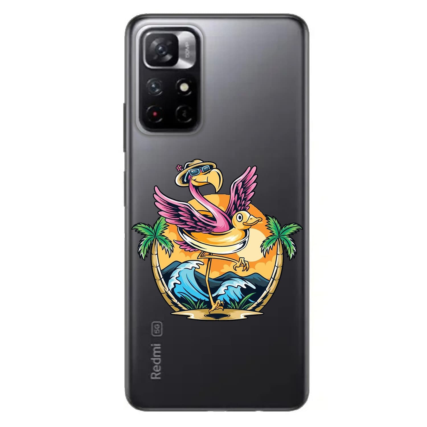 Xiaomi Redmi Note 11 кейс Фламинго