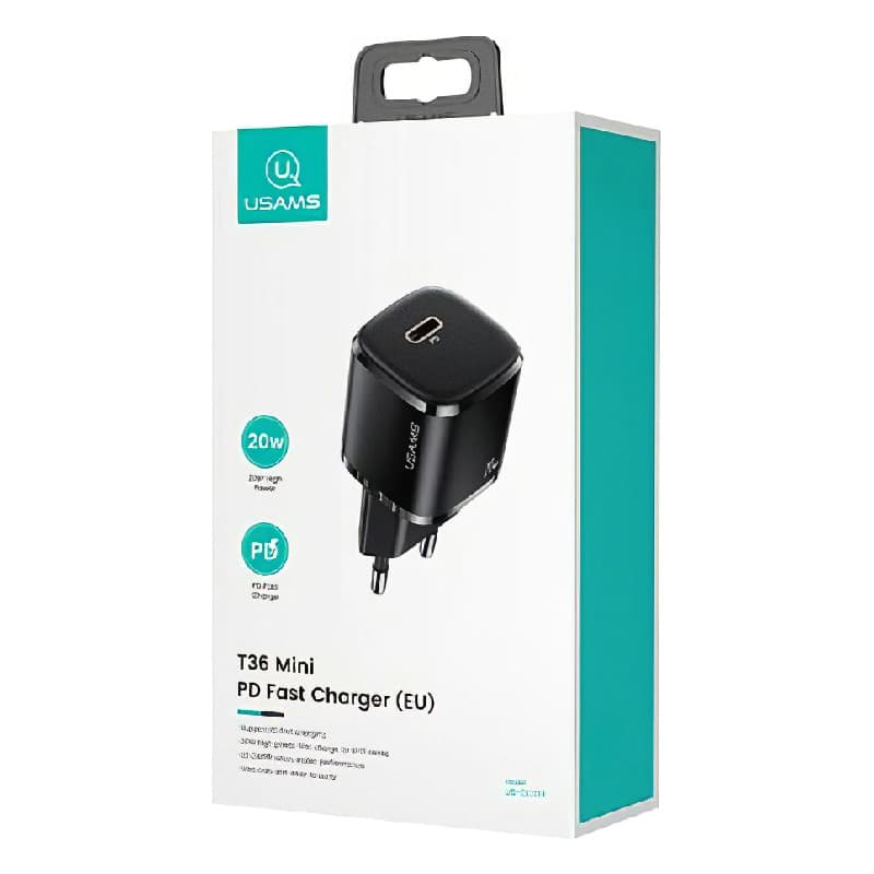 PD зарядно за телефон Usams T36 mini 20W
