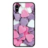 Калъфче за iPhone 221 розови и лилави сърца