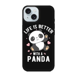 iPhone 15 калъф Better With Panda