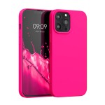 Искрящо розов силиконов кейс за iPhone 12 PRO MAX