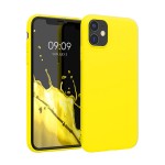 Електриково жълт силиконов кейс за iPhone 13