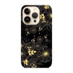 iPhone 14 Pro кейс Златни цветя