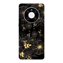 Huawei Mate 40 кейс Златни цветя