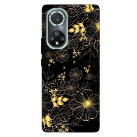 Huawei Nova 9 кейс Златни цветя