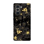 Huawei Nova 10 кейс Златни цветя