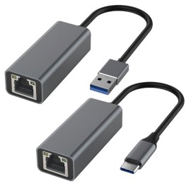 Gigabit мрежов LAN адаптер за интернет (USB / Type-C)