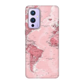 OnePlus 9 кейс Розова карта