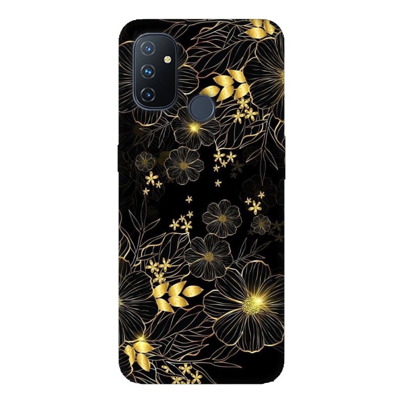 Кейс за OnePlus Nord N100 Златни цветя