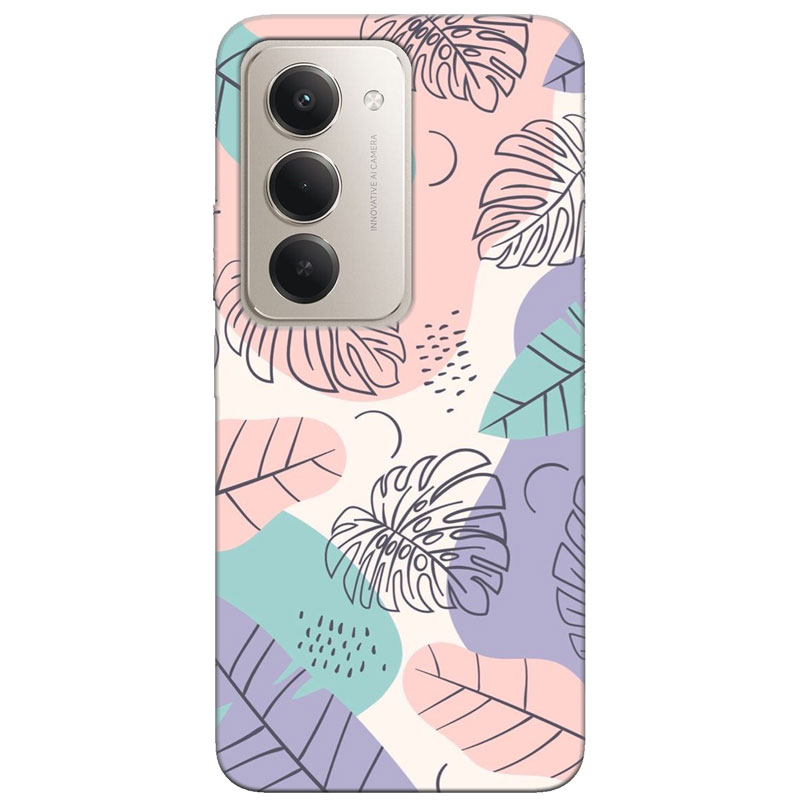 Redmi 15 4G калъф - Пастелни листа