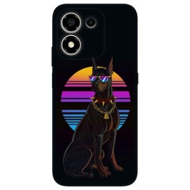 Honor 600 Smart калъф - Retro Doberman