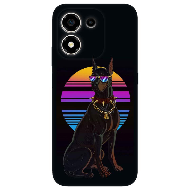 Honor 600 Smart калъф - Retro Doberman